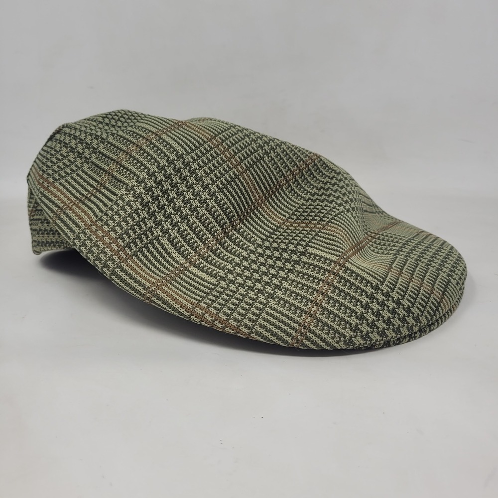 Kangol Hat Large Green Tropic Plaid 504 Ventair Flat Cap Ivy Newsboy Heritage